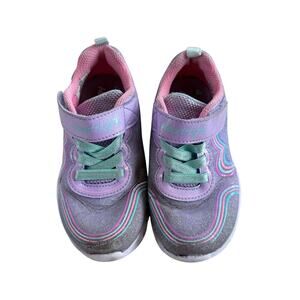 Skechers Girl’s Size 9 Purple Light-Up Heart Sneakers